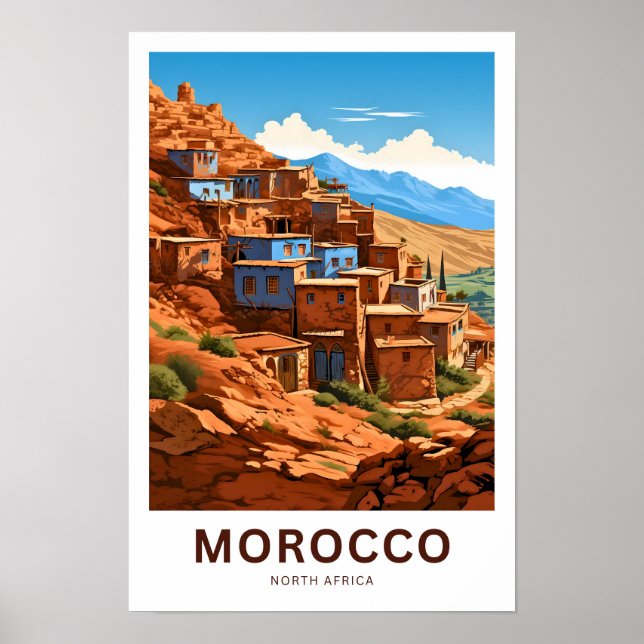 Affiche Maroc Afrique du Nord Imprimer (Devant)