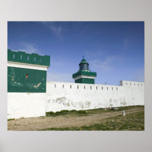 Affiche MAROC, Côte atlantique, BEDDOUZA : Cap Beddouza