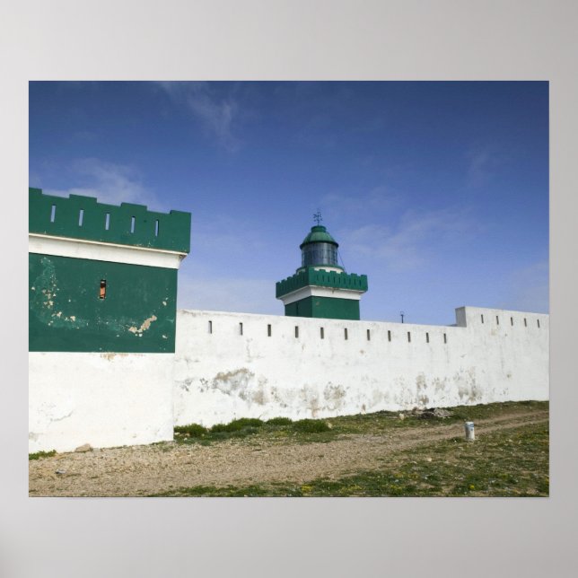 Affiche MAROC, Côte atlantique, BEDDOUZA : Cap Beddouza (Devant)