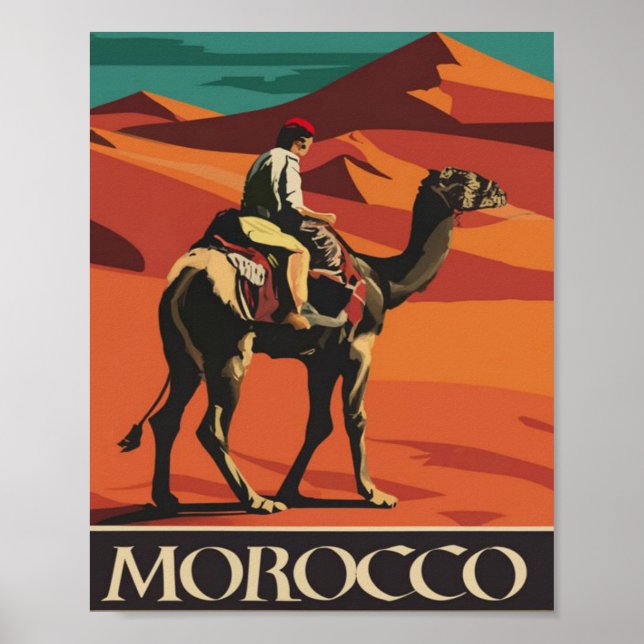 Affiche Maroc Vintage (Devant)