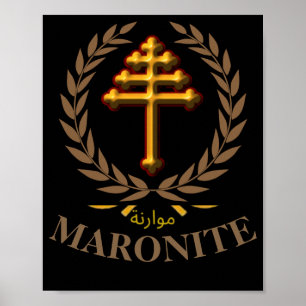 Affiche MARONITE (Croix officielle)