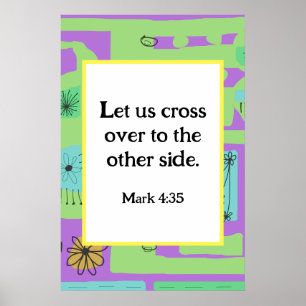 Affiche Marque 4:35 Décal Floral Ethnic Print Green Purple