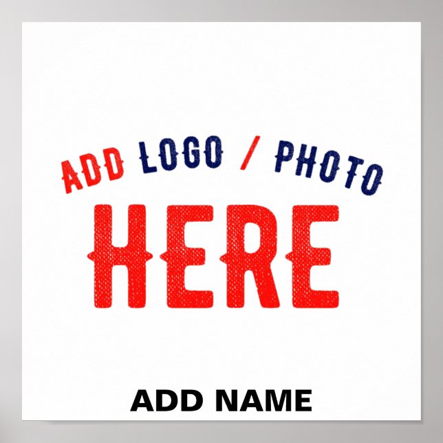 AFFICHE MARQUE BLANCHE VERIFIEE PERSONNALISABLE MODERNE ET (Devant)