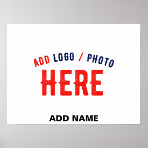 AFFICHE MARQUE BLANCHE VERIFIEE PERSONNALISABLE MODERNE ET