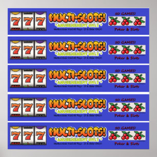 Affiche Marque de l'arcade de la fente de Bartop Multi-Slo