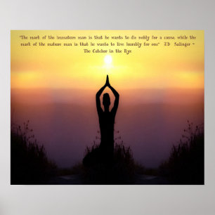 Affiche "Marque de l'homme mûr" Catcher dans le doré - Imp