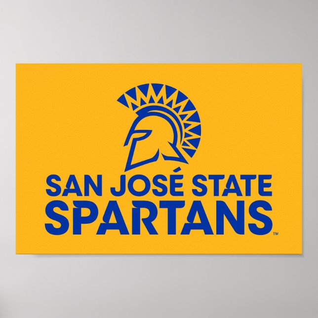 Affiche Marque de mot-symbole du logo de San Jose State Sp (Devant)