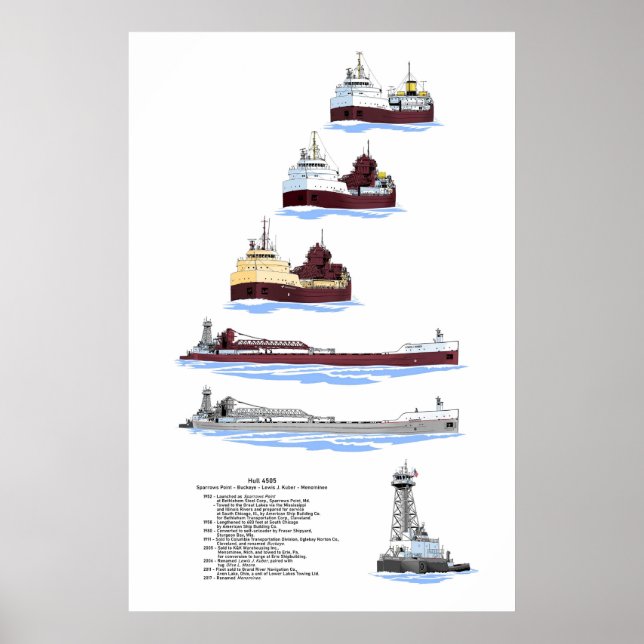 Affiche Marque des Grands Lacs Histoire de Menominee (Devant)