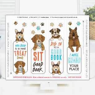 Affiche Marque-pages imprimable avec des jeux de mots sur
