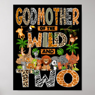 Affiche Marraine de la faune & deux garçons de 2 ans