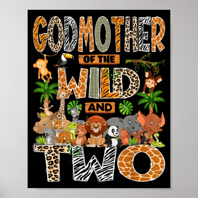 Affiche Marraine de la faune &amp; deux garçons de 2 ans (Devant)