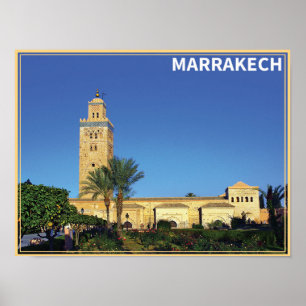 Affiche Marrakech - Maroc