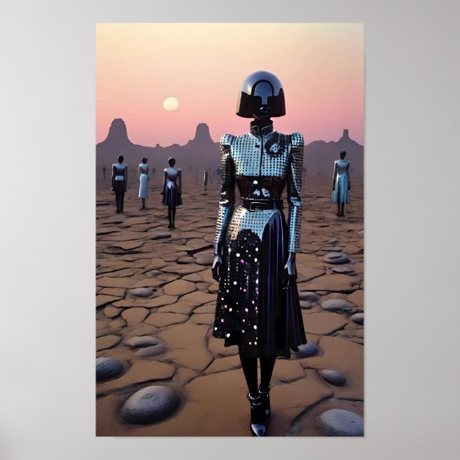 Affiche Mars a besoin de femmes Cyborg (Devant)