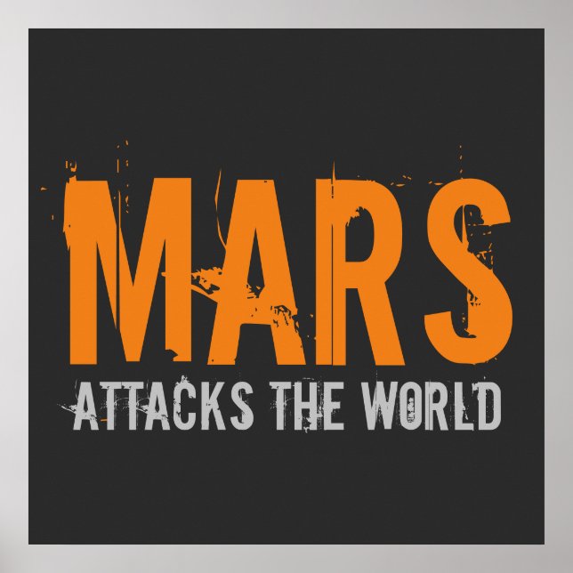 Affiche Mars attaque le monde (Devant)