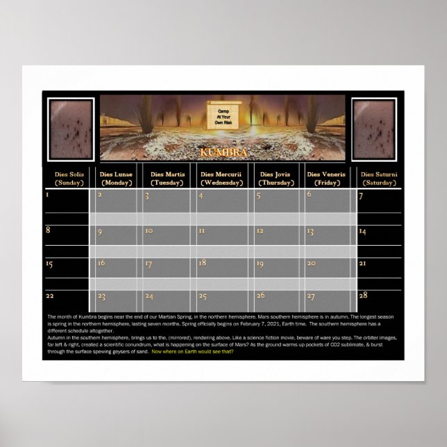 Affiche Mars Camping Prohibited (Devant)