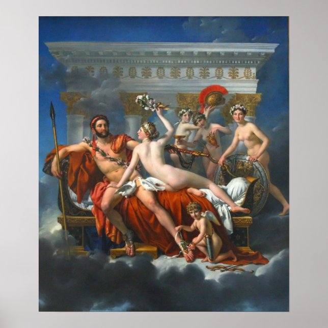 Affiche Mars désarmé par Vénus (Devant)