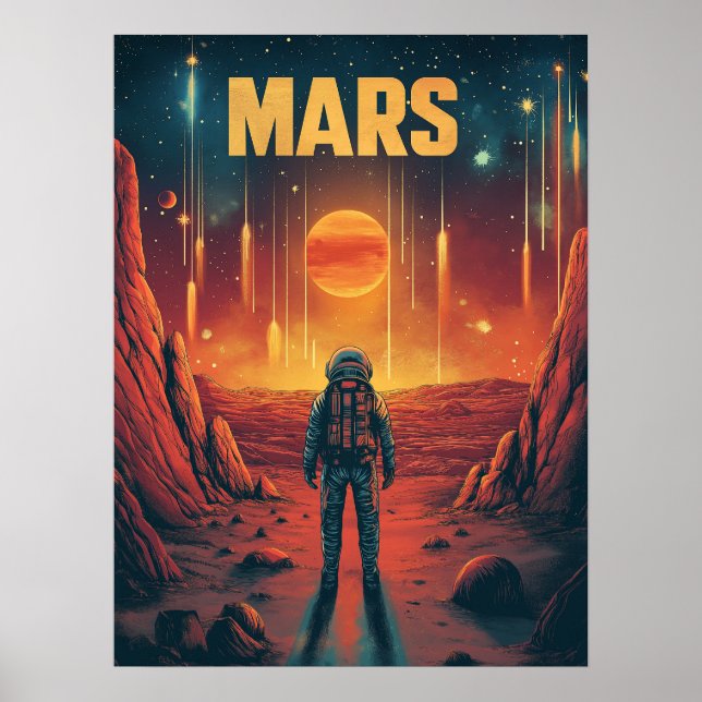 Affiche Mars : Explorez la planète rouge (Devant)