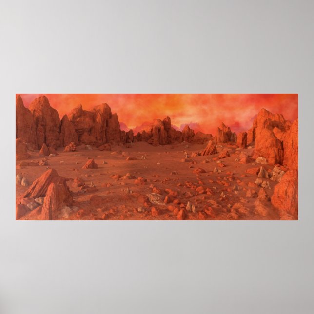 Affiche Mars Landscape (Devant)