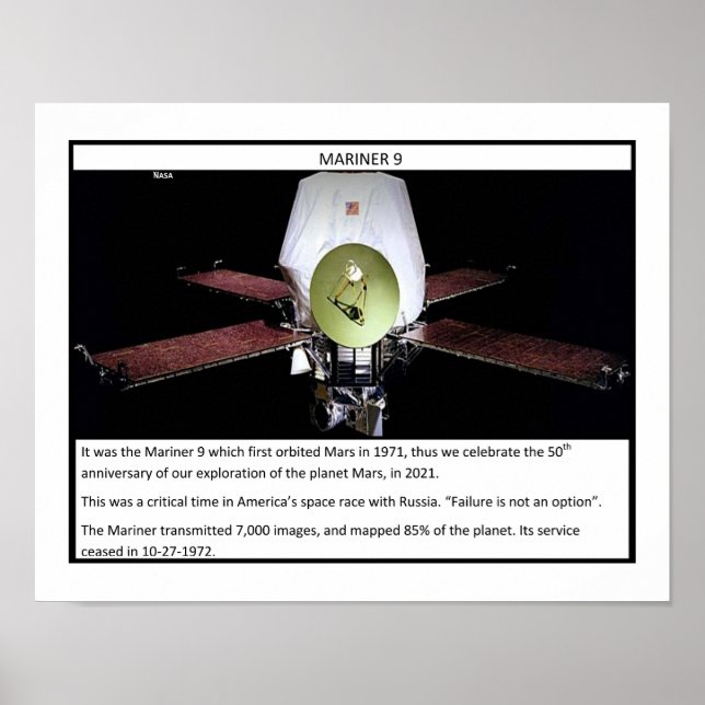 Affiche Mars Mariner 9 (Devant)