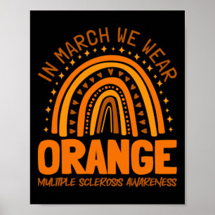 Affiche Mars Nous Portons Orange Sclérose en plaques Sensi
