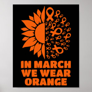 Affiche Mars Nous Portons Tournesol Sclérose en plaques