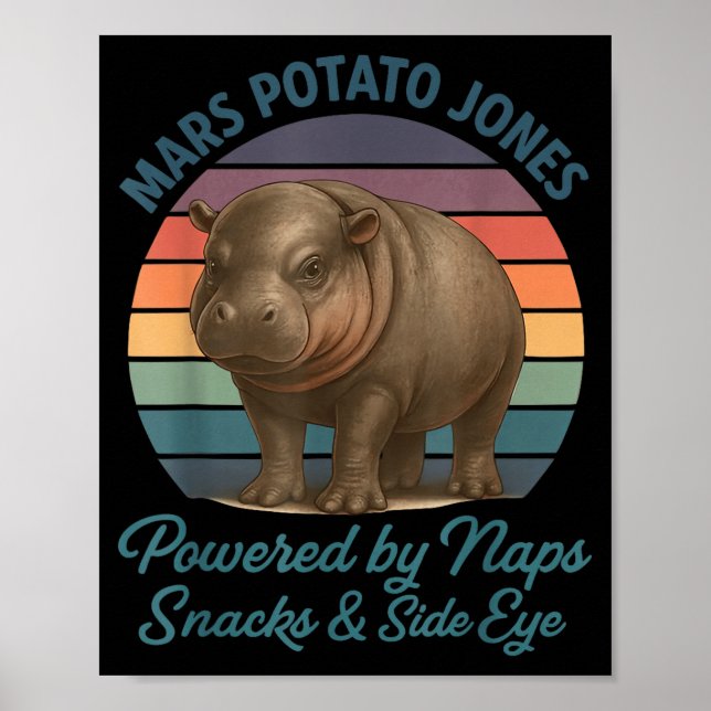Affiche Mars Tato Jones Wered By Naps Snacks Side Eye Retr (Devant)