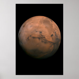 Affiche Mars - Valles Marineris - NASA Espace Astronomie