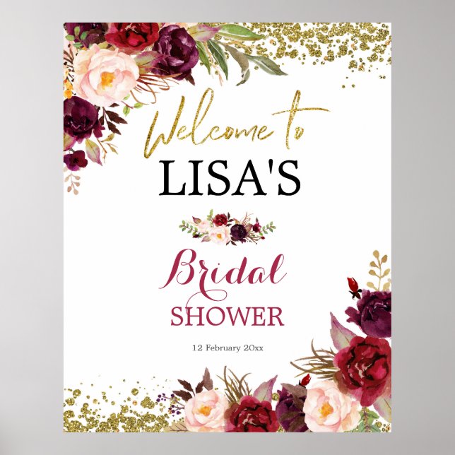 Affiche Marsala Fall in Love signe de bienvenue (Devant)