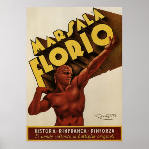 Affiche Marsala Florio Italie