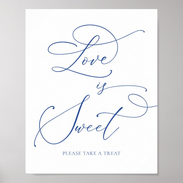 Affiche Marseille Bleu Love is Sweet Dessert Bar (Devant)