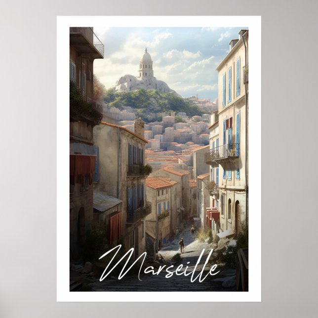 Affiche Marseille - illustration (Devant)