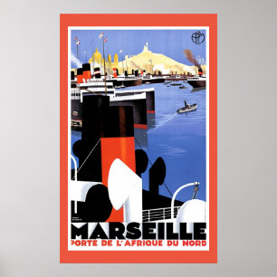 Affiche Marseille Porte De L'Afrique