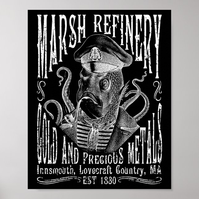 Affiche Marsh Refining Company Innsmouth Lovecraft (Devant)