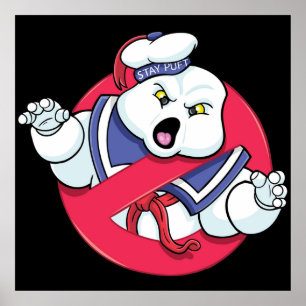 Affiche Marshmallow Man Stay Puft et Cool Cartoon