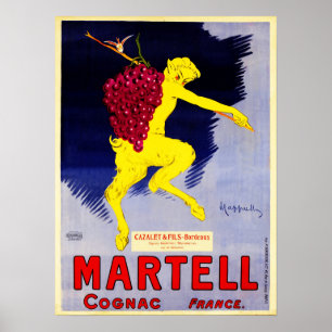 Affiche MARTELL COGNAC France Art Deco Leonetto Cappiello