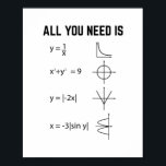 Affiche Marthematist | Math Teacher Mathematics Gifts<br><div class="desc">The funny “Marthematik | Math Teacher Mathematics Gifts” design is perfect as a fun gift idea for women,  men,  mom,  dad,  wife,  husband,  girl,  boys,  son.</div>