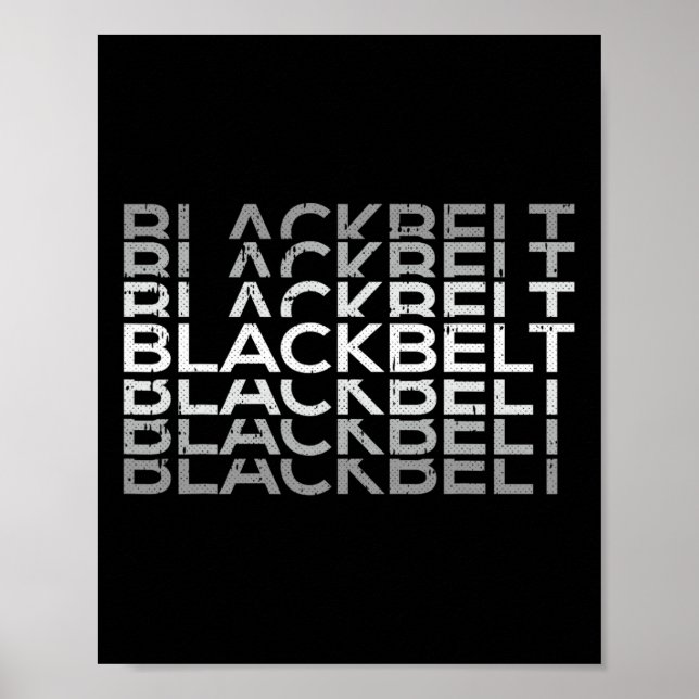 Affiche Martial Arts Karate de ceinture noire Taekwondo Tk (Devant)