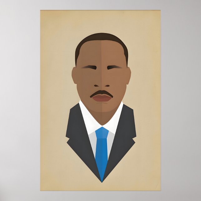 Affiche Martin Luther King Jr., icône des créateurs de l'h (Devant)