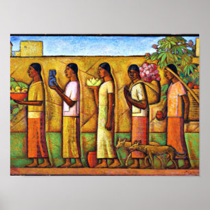 Affiche Martinez - Sur le chemin du marché