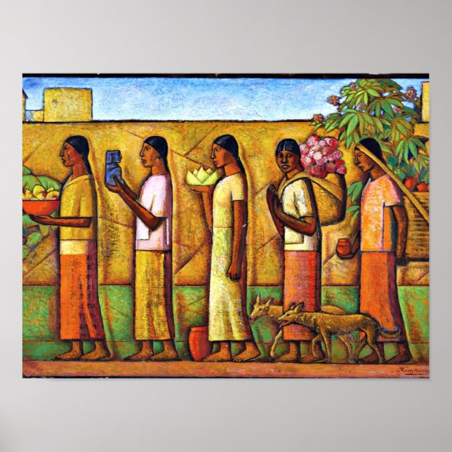 Affiche Martinez - Sur le chemin du marché (Devant)