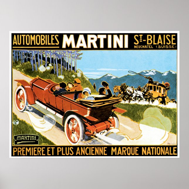 Affiche Martini Automobiles (Devant)