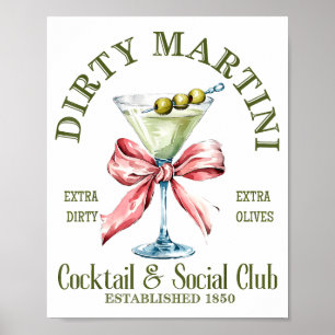 Affiche Martini Dirty Bachelorette Tail Club Martini Boiss