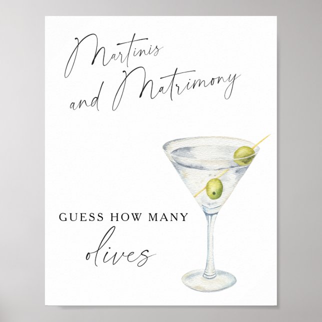 Affiche Martini Enterrement de Vie de Jeune Fille - Combie (Devant)
