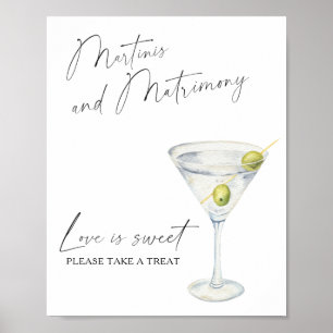 Affiche Martini nuptiale l'amour est doux prendre un régal