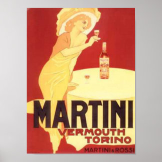 Affiche Martini Vermouth Torino