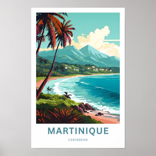 Affiche Martinique - Caraïbes (Devant)