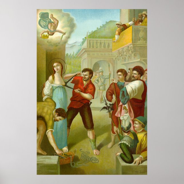 Affiche Martyre de Ste Agathe (M 003) (Devant)