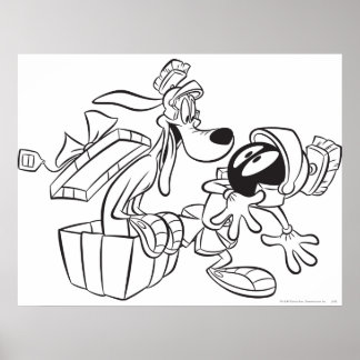 Affiche MARVIN LE MARTIEN™ et surprise cadeau K-9