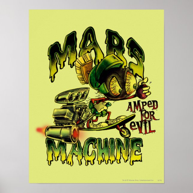 Affiche MARVIN MARTIAN™ - Machine Mars (Devant)