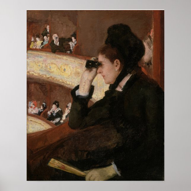 Affiche Mary Cassatt - Dans la loge (Devant)